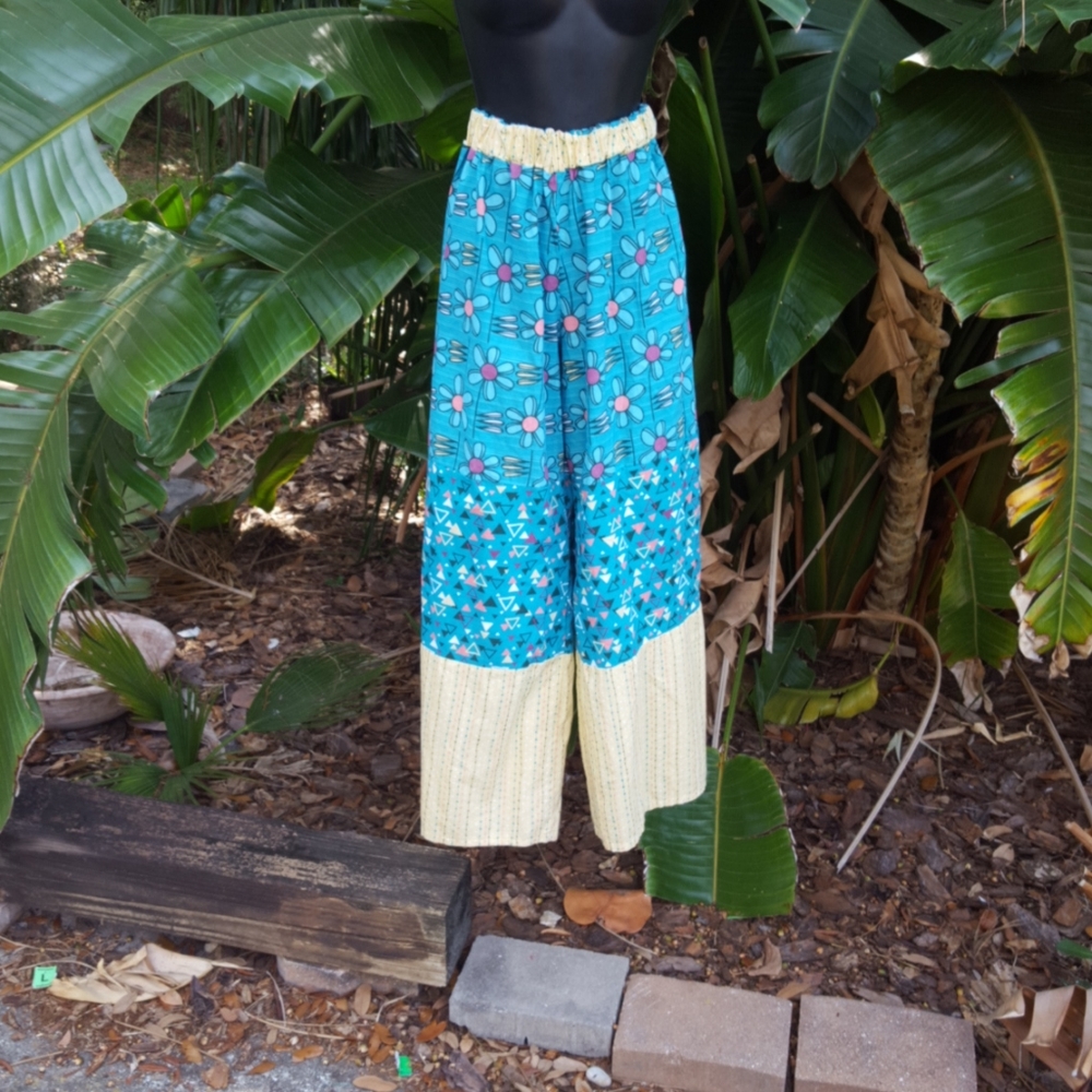 50s bbq wide leg pants